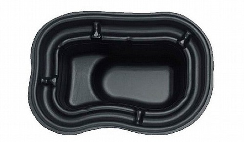 בריכת נוי תוצרת גרמניה יצוקה PVC  שחורה 250 ליטר