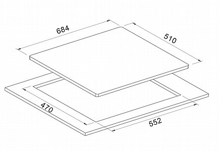 ‏כיריים גז Ly Vent HOT676 ליוונט