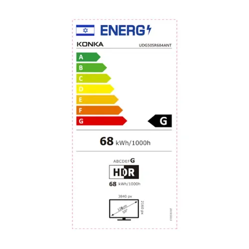 טלוויזיה KONKA קונקה UDG50SR684ANT