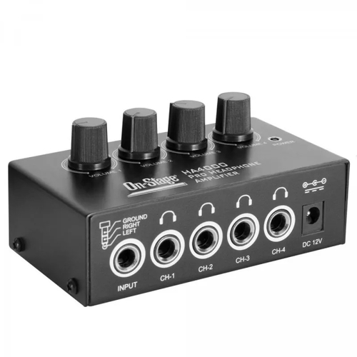On Stage HA4000 Four Channel Headphone Amp