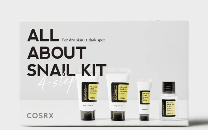 מארז 4 צעדים  לטיפוח Cosrxs 4-Step Advanced Snail Trial Kit 