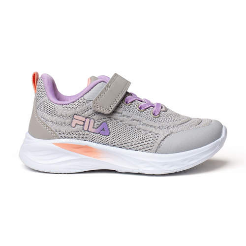 נעלי ספורט נוחות לילדים בצבע אפור סגול  | 28-35 | FILA KIDS SNEAKERS 301150