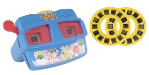 משקפת להקרנת שקופיות 3D ו 28 שקופיות - סוניק