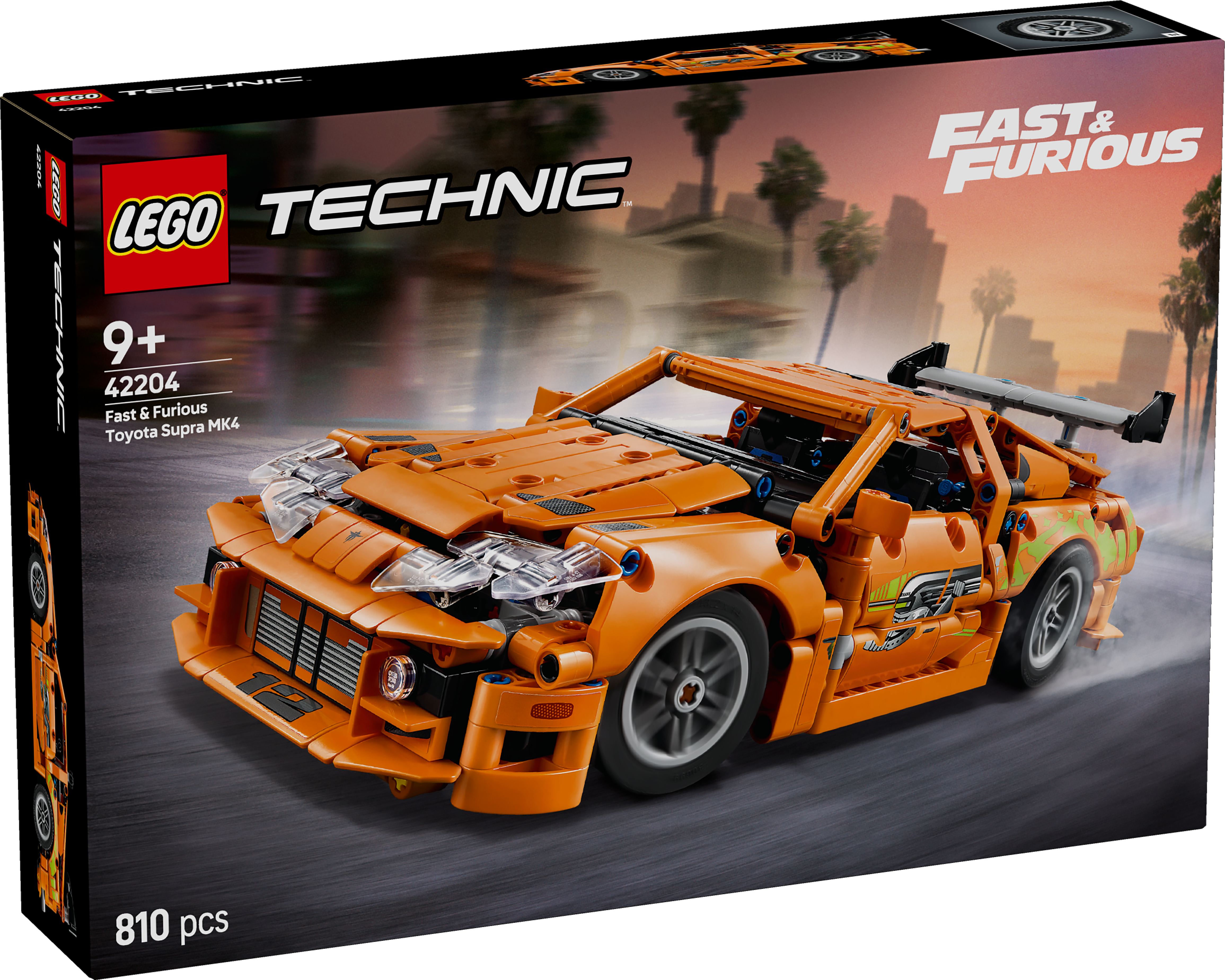 משחק לגו מכונית Fast and Furious Toyota Supra MK4 לגילאי 9+