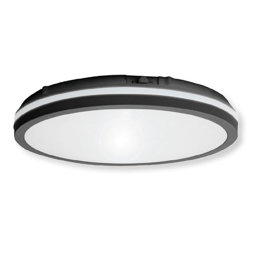 גוף תאורה לד צמוד תקרה בצבע שחור מסדרת OREO הספק 30W עם מפסק שינוי גוון אור 3CCT