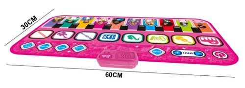 שטיח פסנתר מוזיקאלי אלקטרוני עם אפשרות הקלטה - ברבי