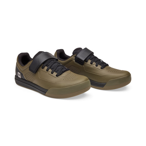 נעלי רכיבה פוקס לקליטים ירוק זית - FOX UNION CLIPLESS SHOE V25 