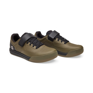 נעלי רכיבה פוקס לקליטים ירוק זית - FOX UNION CLIPLESS SHOE V25 