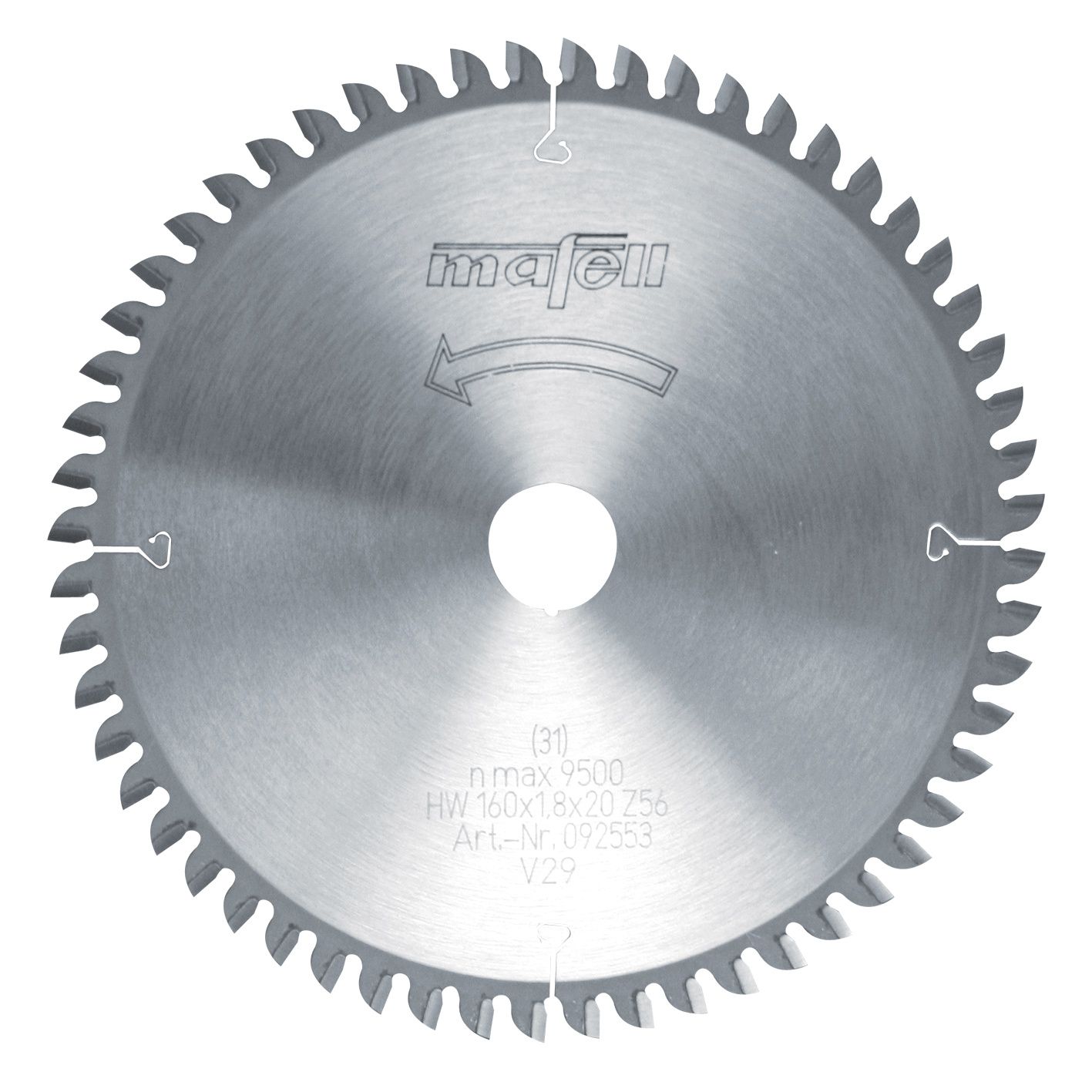 להב TCT 160 x 1.2/1.8 x 20 mm, 56 FT/TT - מאפל MAFELL