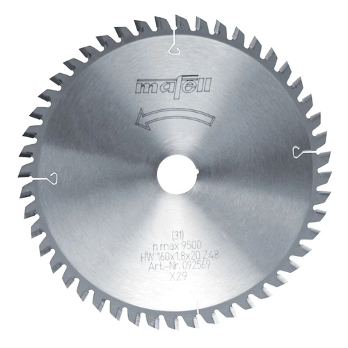 להב TCT 160 x 1.2/1.8 x 20 mm, 48 FT/TT - מאפל MAFELL