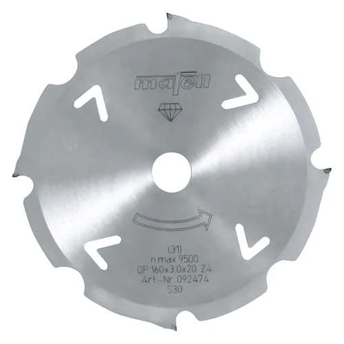 להב יהלום 160 x 2.4/3.0 x 20 mm, 4 \ FT/TT - מאפל MAFELL