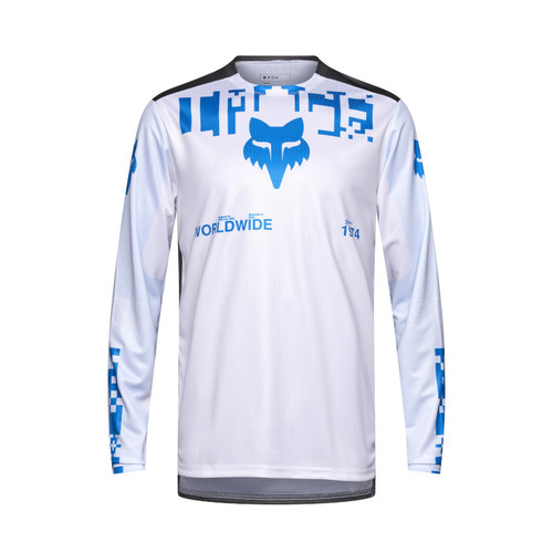 חולצת רכיבה ארוכה פוקס לבן - FOX RACING RANGER LS JERSEY DIGI IMAGE V25