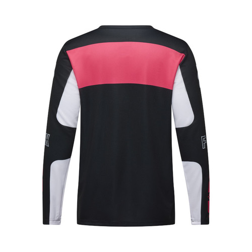 חולצת רכיבה ארוכה לילדים פוקס שחור / ורוד  -FOX YTH RANGER LS JERSEY DIGI IMAGE V25