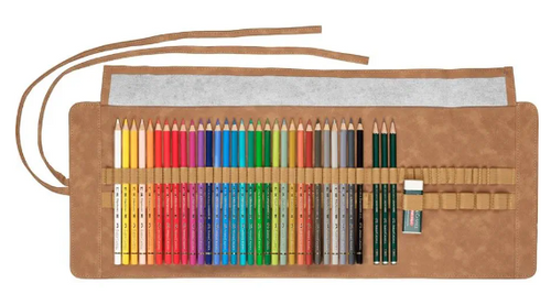 סט של 30 עפרונות צבעוניים Polychromos  בנרתיק עור