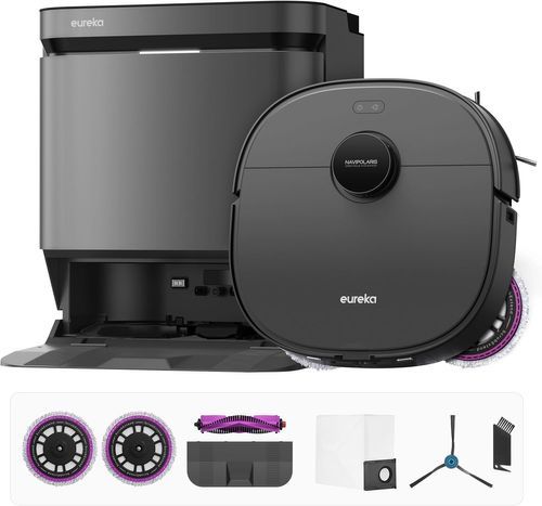 ‏שואב אבק רובוטי Eureka J15 Pro Ultra - צבע שחור /לבן