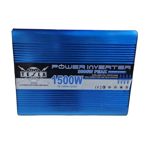ממיר מתח סינוס טהור אוטומטי 1500W-3000W 12/24V AC/DC טסלה TE-1500W-12V/24V