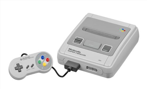קונסולת super nintendo+שלט+כבלים