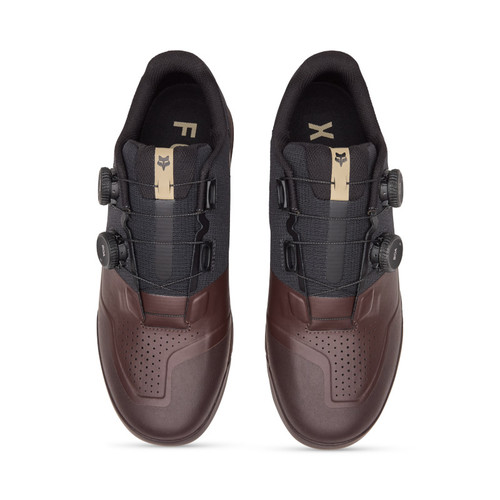 נעלי רכיבה פוקס לקליטים חום - FOX UNION BOA SHOE V25