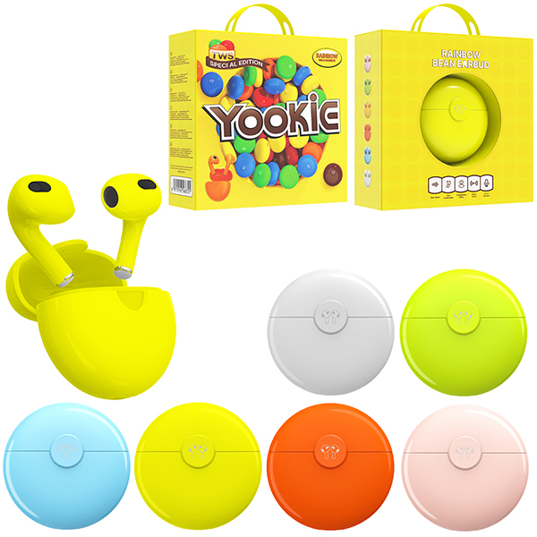 אוזניות אלחוטיות YooKiE Rainbow Bean TWS 