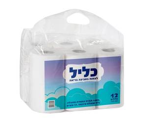 נייר טואלט אקולוגי מתכלה 12 גלילים-707 מטר כליל