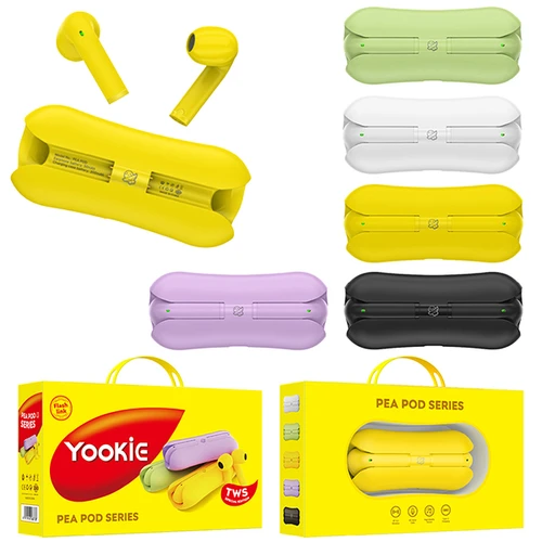 אוזניות יוקי Yookie Pea Pod Series - תרמיל אפונה