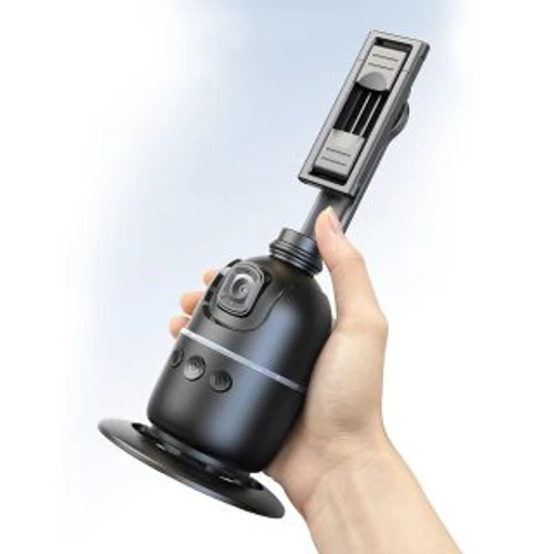 חצובה סלפי מעקב חכם 360° עם מעקב פנים ואובייקטים - AI