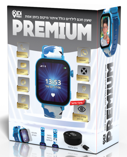 Kidiwatch PREMIUM 4G תומך באפליקציית  YouTube ,WhatsApp, Tik Tok, יבואן רשמי
