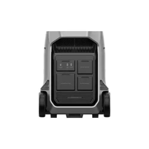 חלק אחורי של תמונה קדמית של תחנת כוח ניידת EcoFlow Delta Pro 3 – עוצמה שקטה בכל מקום