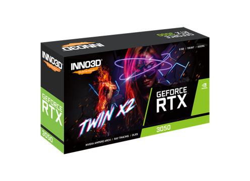 כרטיס מסך Inno3D RTX 3050 6GB TWIN X2