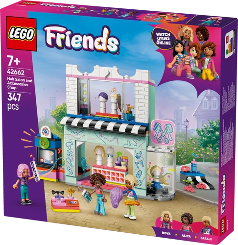 משחק לגו סלון לעיצוב שיער וחנות אביזרים לגילאי 7+