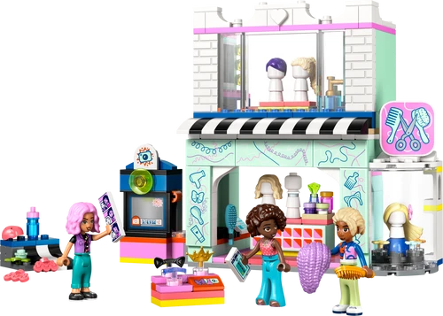 משחק לגו סלון לעיצוב שיער וחנות אביזרים לגילאי 7+