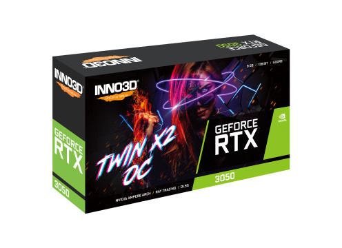 כרטיס מסך Inno3D RTX 3050 TWIN X2 8GB OC