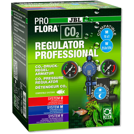 ווסת לחץ CO₂ עם שסתום חשמלי - co2JBL PROFLORA CO2 REGULATOR PROFESSIONAL