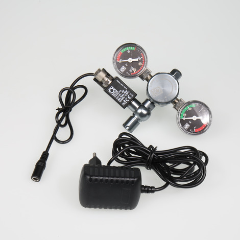 ווסת לחץ CO₂ עם שסתום חשמלי - co2JBL PROFLORA CO2 REGULATOR PROFESSIONAL