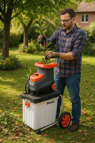  קיט טוחן ענפים וגזם חשמלי 2800 וואט + מפוח נטען 40 וולט  103007-011 HUNTER