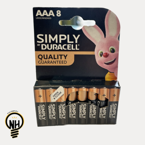 סוללות AAA דורסל DURACELL (8 יחידות)