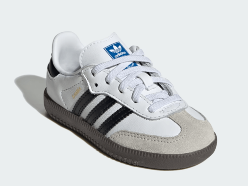 אדידס- נעלי ילדים סמבה בצבע לבן | 19-27 |  ADIDAS SAMBA OG-WHITE kids IE3679