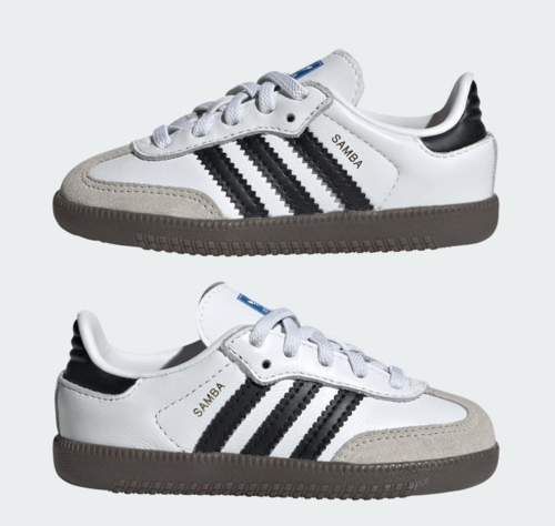 אדידס- נעלי ילדים סמבה בצבע לבן | 19-27 |  ADIDAS SAMBA OG-WHITE kids IE3679