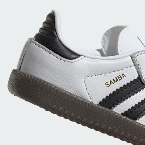 אדידס- נעלי ילדים סמבה בצבע לבן | 19-27 |  ADIDAS SAMBA OG-WHITE kids IE3679