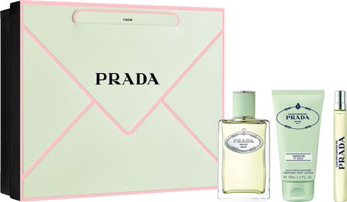 מארז לאישה פראדה PRADA INFUSION D'IRIS SET 100 ML E.D.Pּ + BODY LOTION 50 ML + 10 ML E.D.P