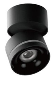 גוף תאורה צלינדר זווית משתנה CCT שחור 15W מבית LIPER