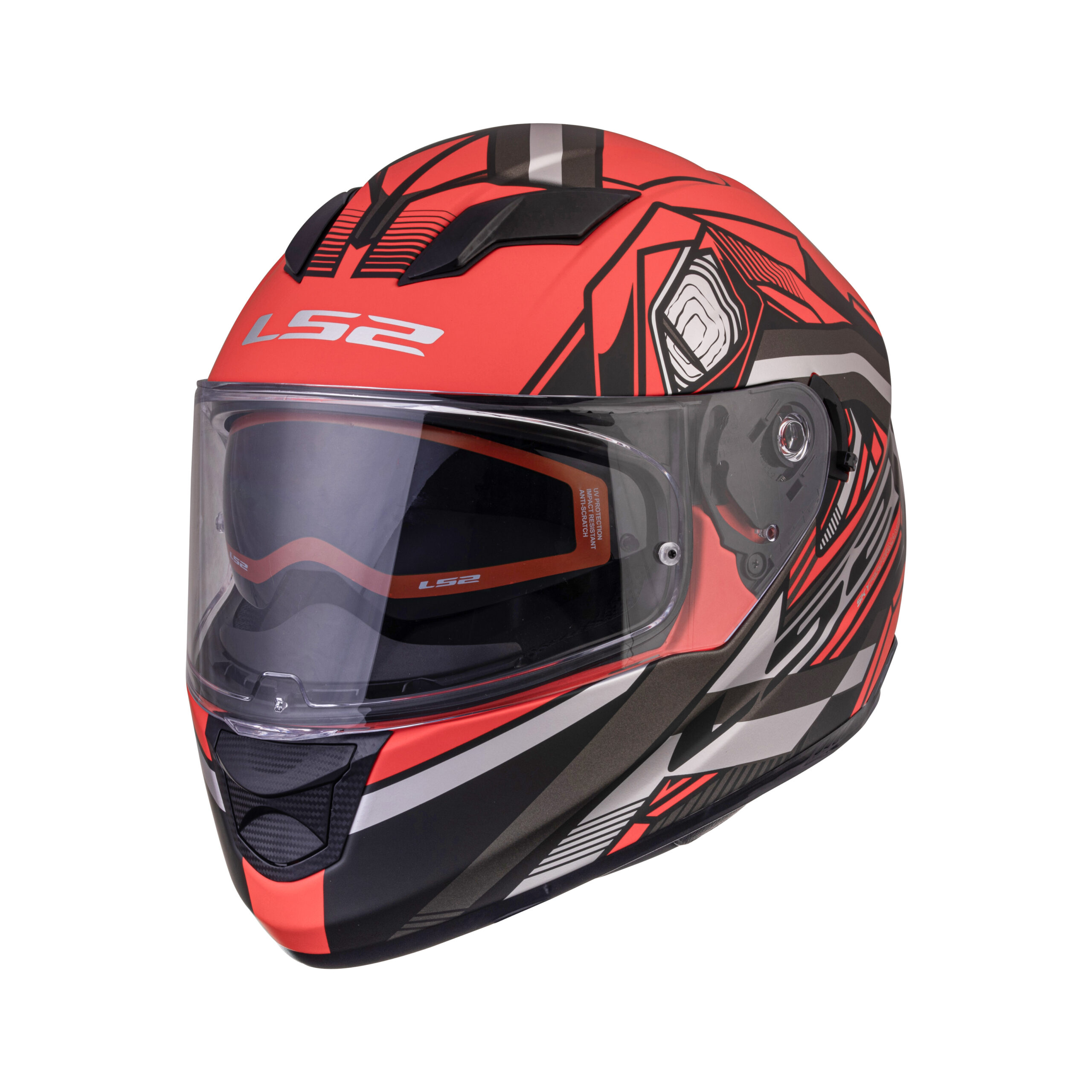 קסדת אל אס 2 שחור / אדום מט  LS2 FF320 STREAM EVO REFLEX