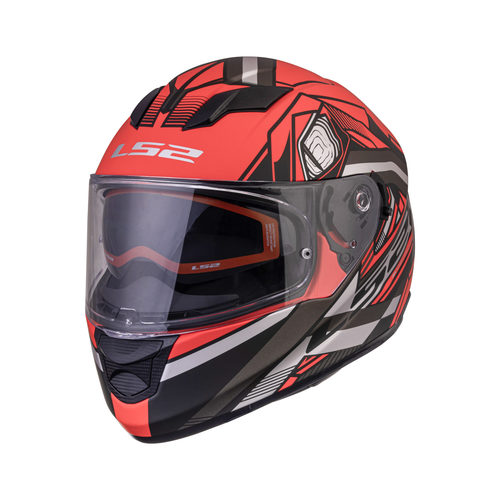 קסדת אל אס 2 שחור / אדום מט  LS2 FF320 STREAM EVO REFLEX