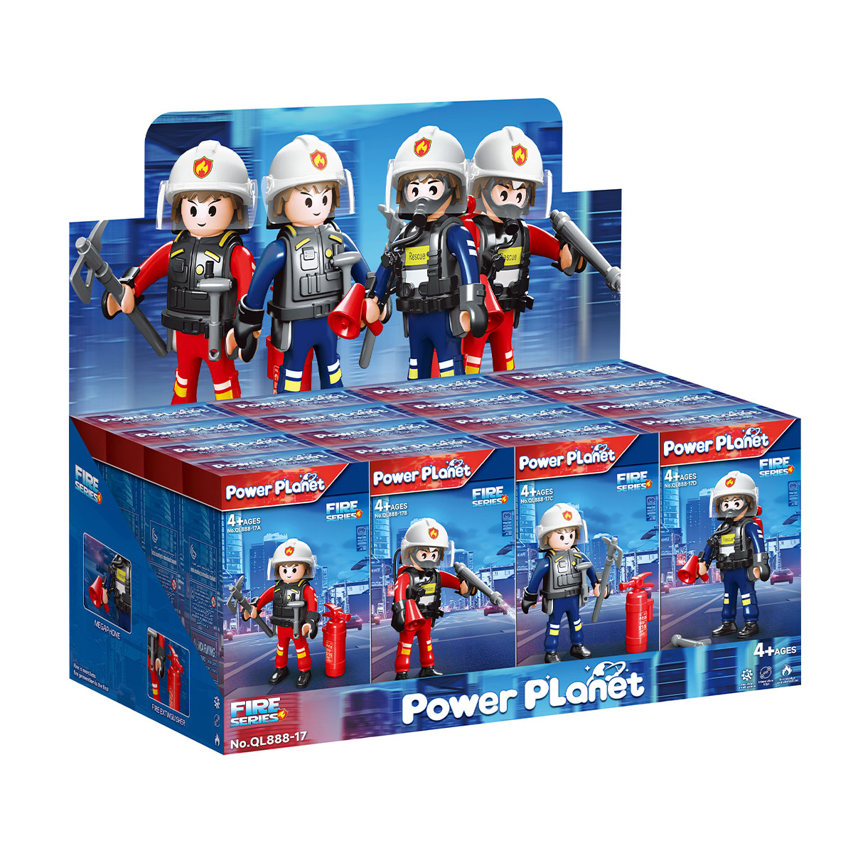 כבאים לבחירה מתוך 4 דמויות POWER PLANET