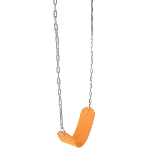 מתקן חצר ממתכת ל 3 לילדים עם 2 נדנדות - אפור