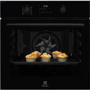 תנור בנוי זכוכית שחורה ניקוי פירוליטי Electrolux EOD6P77Z אלקטרולוקס