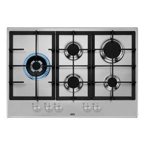 כיריים גז 75 ס"מ AEG HGB75820SM נירוסטה