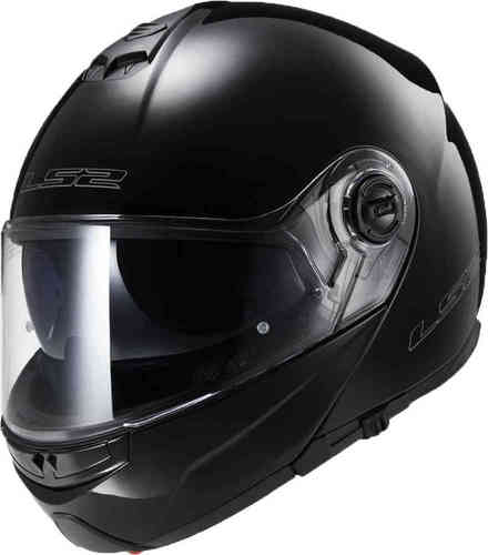 קסדה נפתחת אל אס 2 שחור מבריק LS2 FF325 STROBE