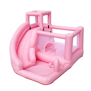 מתקן קפיצה מתנפח ענק ורוד DOCTOR DOLPHIN דגם 92070T