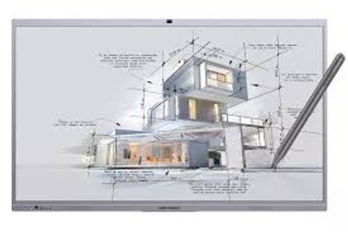 מסך אינטראקטיבי 86' כולל מצלמה ומיקרפון Hikvision DS-D5C86RB/B